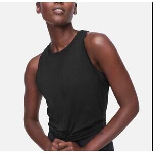 Outdoor Voices FastTrack Knot Black Tank Top Size Medium